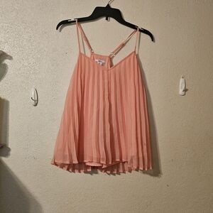 Bar III Coral Pleated Camisole